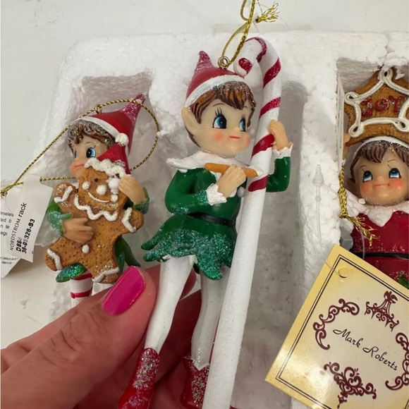 Mark Roberts Ornaments Collectibles Christmas Elves Set - Picture 3 of 6